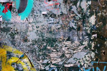 urban graffiti textures with old paper