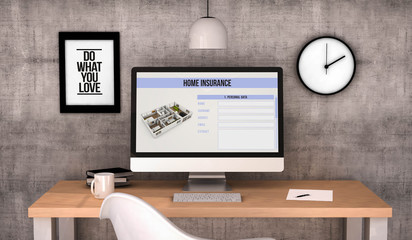 workspace computer home insurance