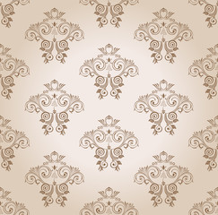 seamless wallpaper vector curves vintage background