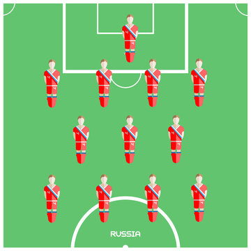Computer game Russia Football club player
