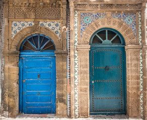 Ancient doors, Essaouira, Morocco