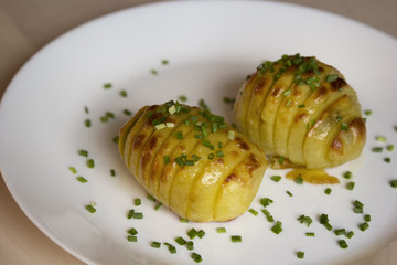Potatoes, baked in the oven