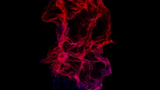Liquid Flame - Red . CGI Animation
