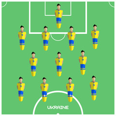 Computer game Ukraine Football club player