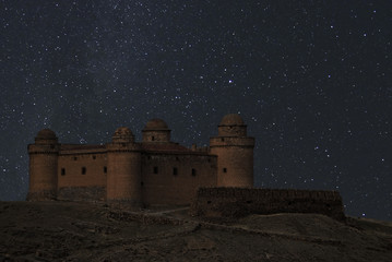 La Calahorra Castle at the starry night