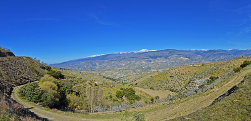 Fototapeta na wymiar Sierra Nevada (Granada, Spain), from La Contraviesa