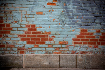 Hintergrund graue Backsteinwand mit Fehlstellen