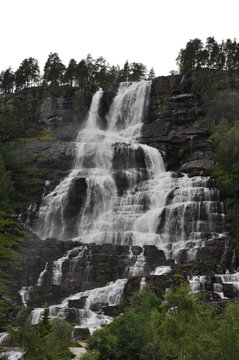 Wasserfall Tvinnefossen Voss Hopland Norwegen