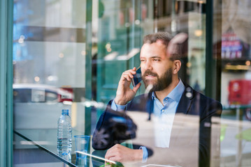 Man with smart phone