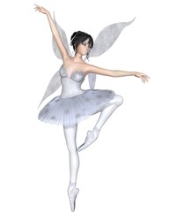 Snowflake Fairy Ballerina Illustration
