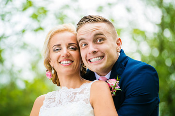 Beautiful wedding couple