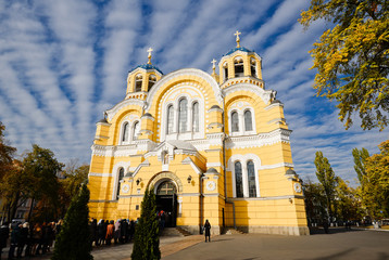 St. Vladimir's Cathedral and dramatic sky/ St. Vladimir's Cathedral, Kiev Ukraine