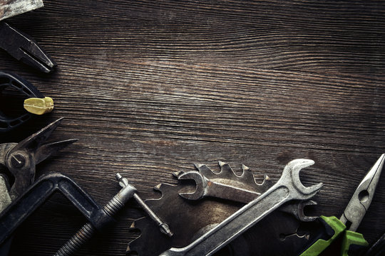 grungy old tools