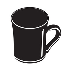CUP silhouette outline vector