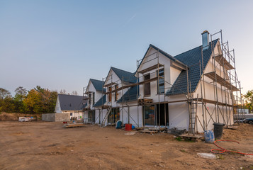 Modernes Wohnhaus im Bau