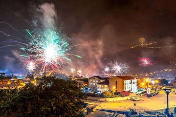 Banos de Agua Santa,a popular destination in Ecuador,is the perfect place to celebrate New Year's Eve.