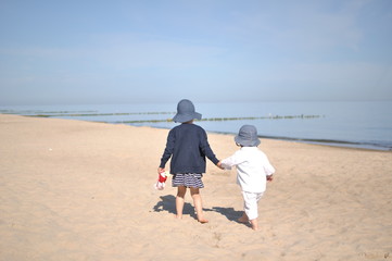Children on the beach