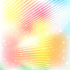 Shining with particles on blurred background