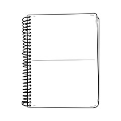 Vector sketch of notepad