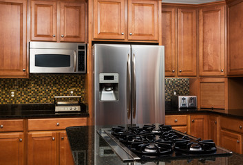 Interior of luxury kitchen in modern home