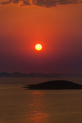 Sunset over Kornati Islands