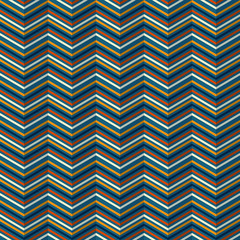 Zigzag pattern with rippled effect on dark background