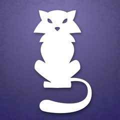 Cat applique background