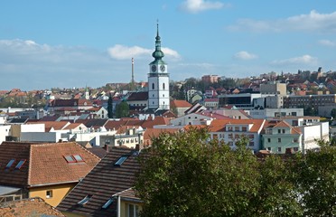 Obraz premium City Trebic, Moravia,Czech republic.