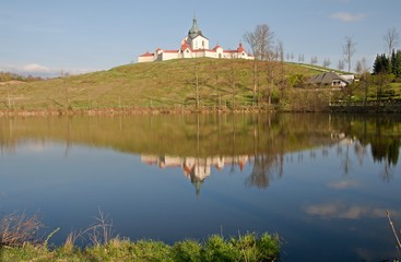 Church St. John of Nepomuk in Zelena Hora near Zdar nad Sazavou, Czech republic