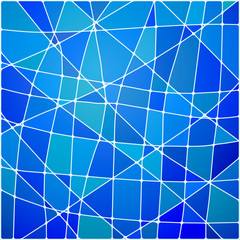 Vector abstract blue mosaic background