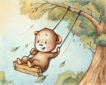 Swinging Teddy Bear