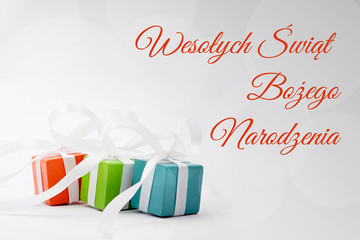 Christmas card - Wesołych Świąt Bożego Narodzenia © shake_pl