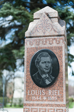Louis Riel headstone, St Boniface, Winnipeg, Canada