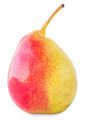 One pear on a white background