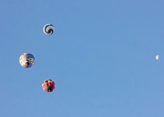 Colorful hot air balloons