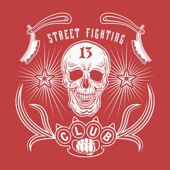 Street fighting club emblem