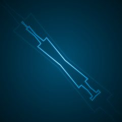 Abstract syringe icon