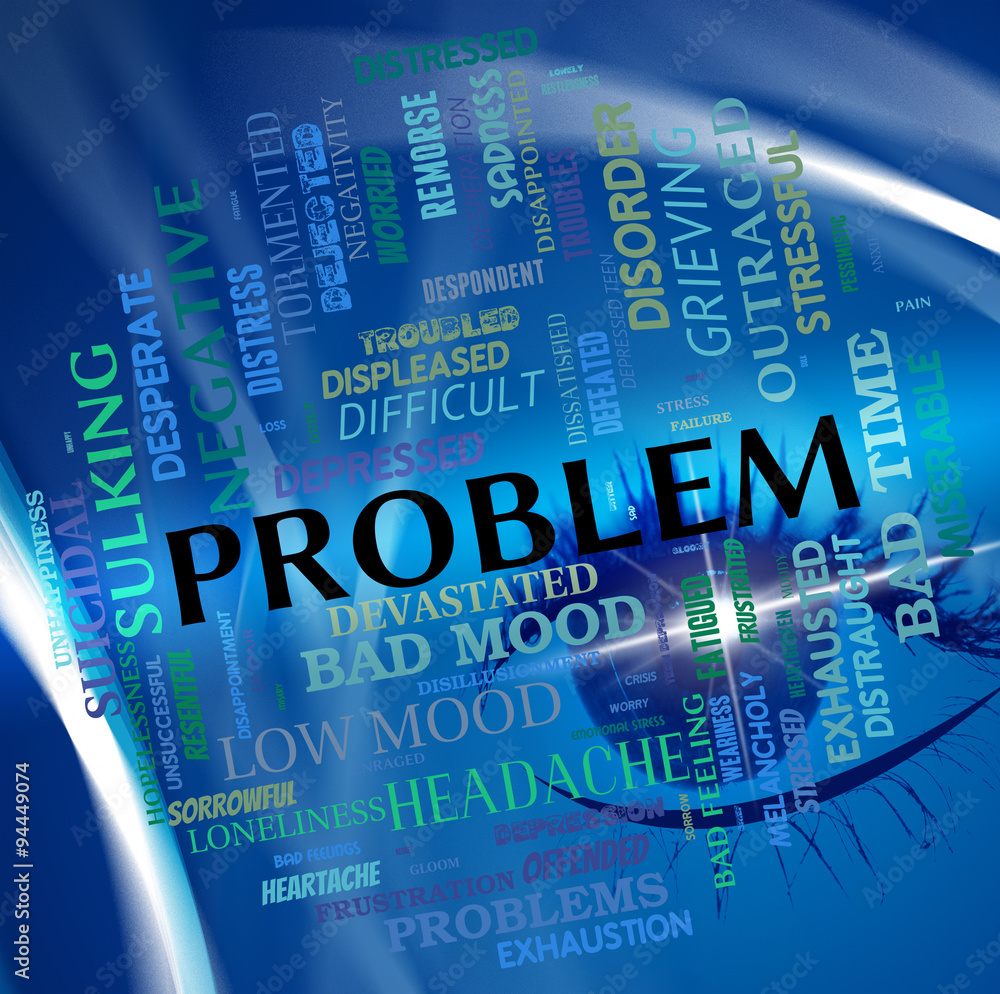 Poster problem word means predicament misadventure and issue