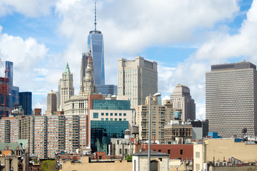 Fototapeta na wymiar View of Lower Manhattan in New York City
