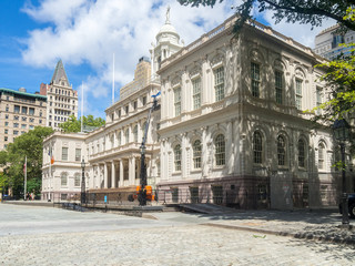 Fototapeta na wymiar The New York City Hall