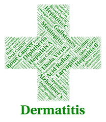 Dermatitis Illness Indicates Skin Disease And Afflictions