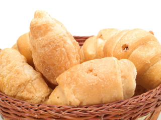 Croissants in Basket