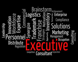 Executive Word Indicates Director General And Chairwoman