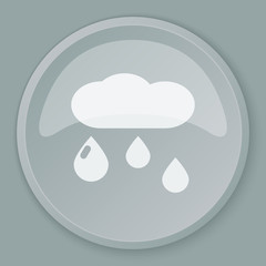 White Rain icon on grey web button