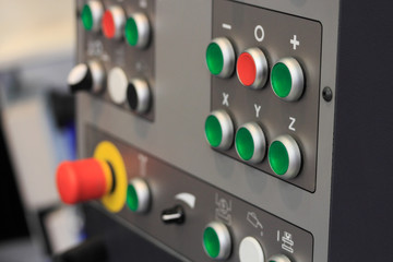 control panel of CNC machining center