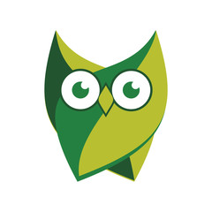 Owl Leaf Nature Cute Cartoon