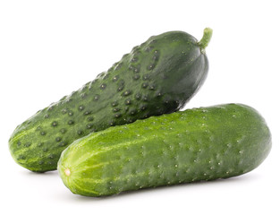 Cucumber vegetable  isolated on white background cutout