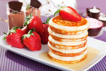 Typical american pancakes
