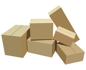 Cardboard boxes