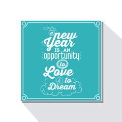 Obraz na płótnie Canvas motivational message new year